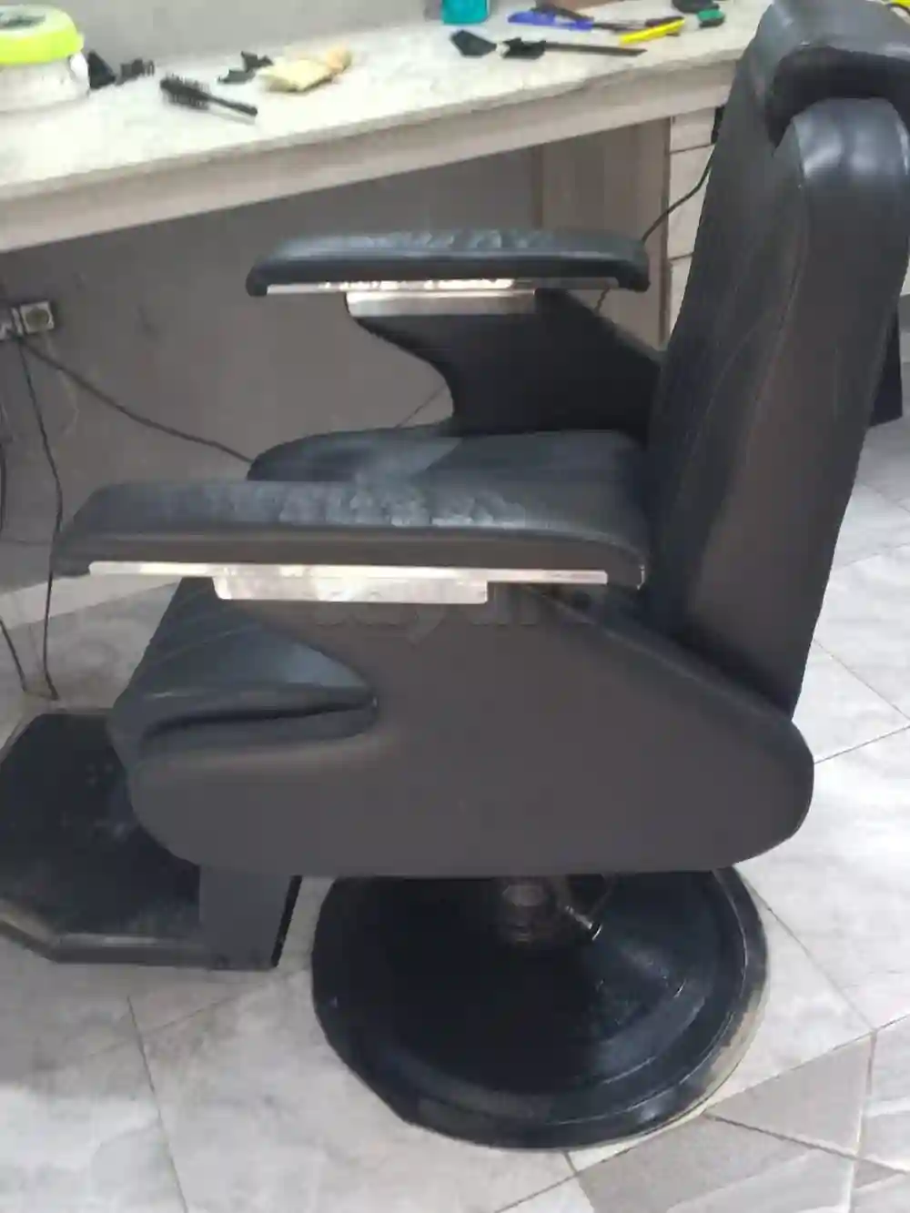 كرسي حجام Avec Pompe - Vue 3