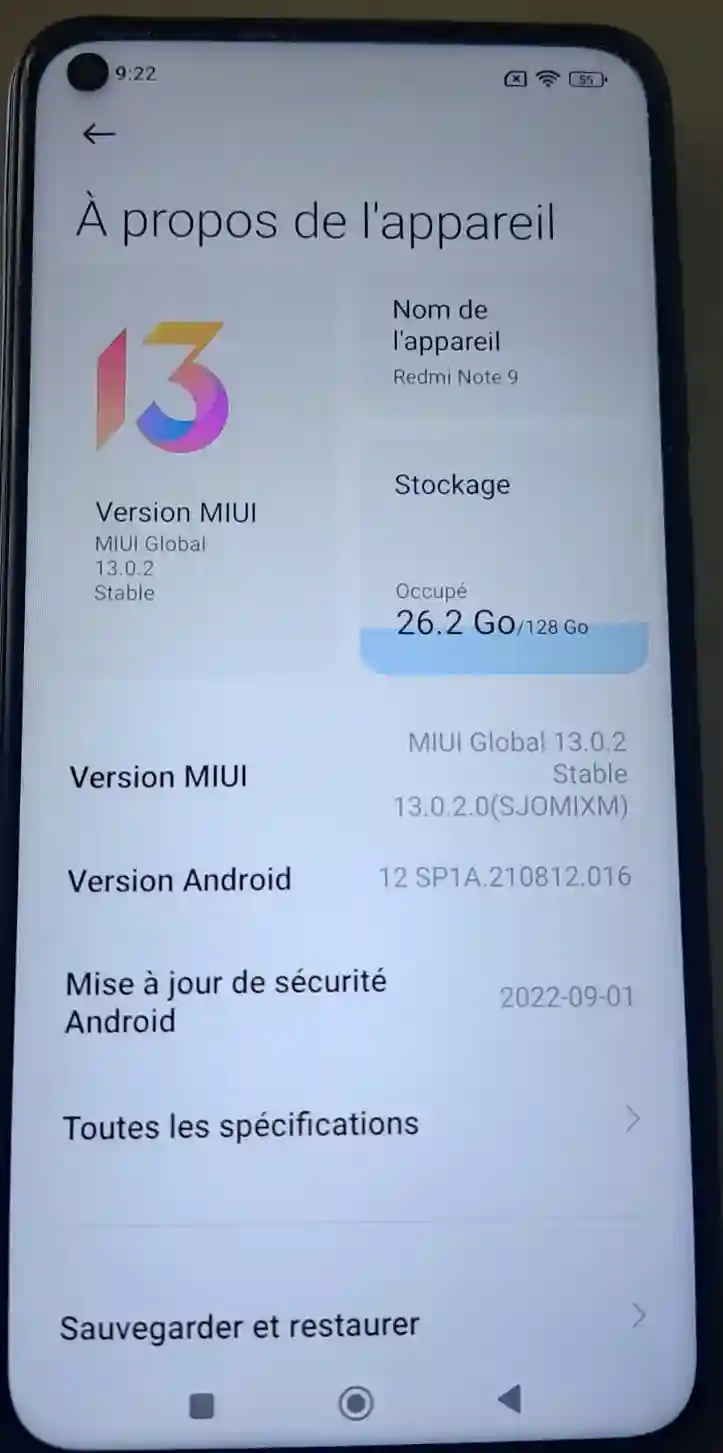 Téléphone Portable Redmi Note 9 à Medenine Sud - Vue 3
