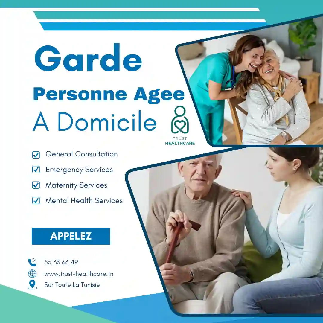 GARDE DE PERSONNES ÂGÉES À DOMICILE A BIZERTE