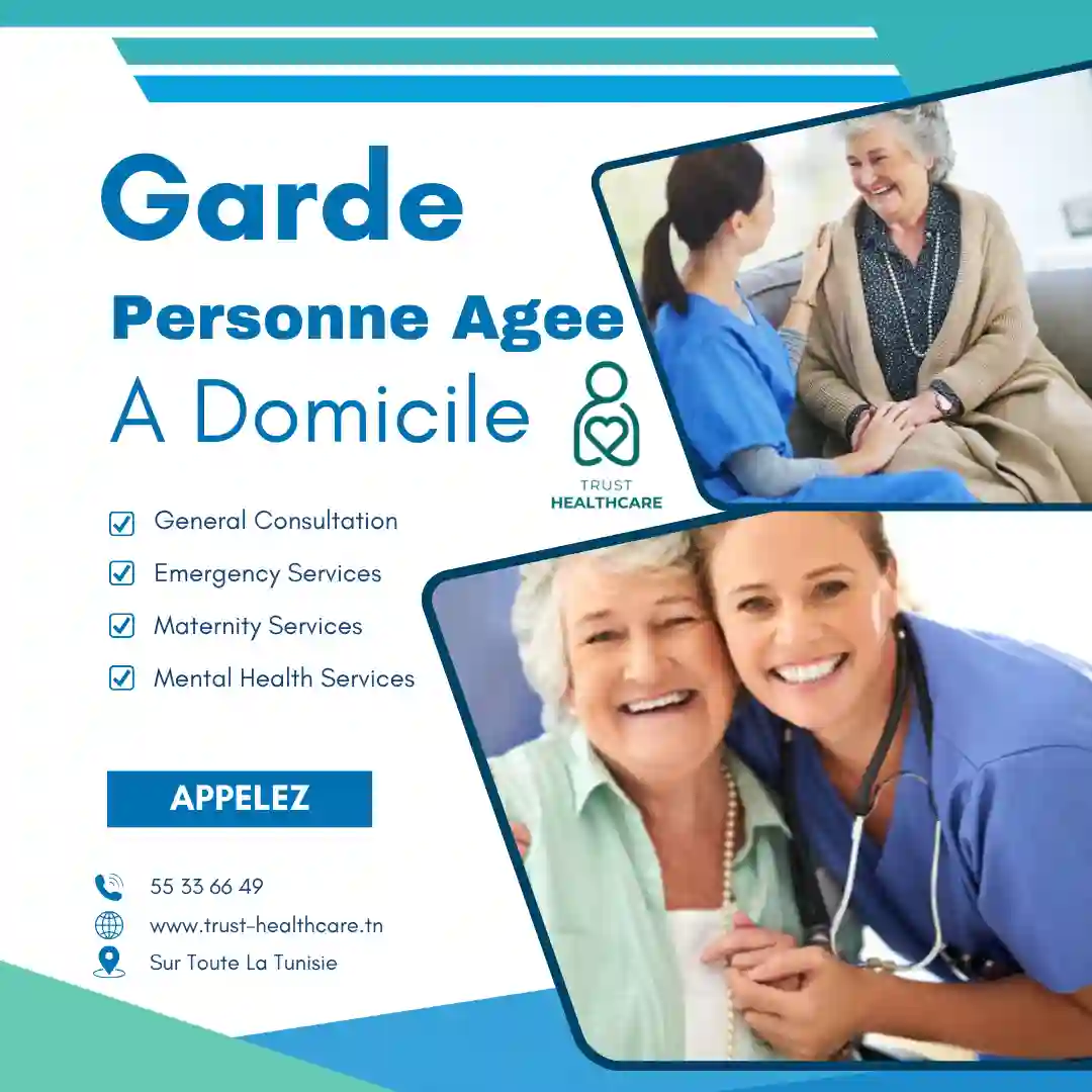 GARDE DE PERSONNES ÂGÉES À DOMICILE A BOJ BACCOUCHE