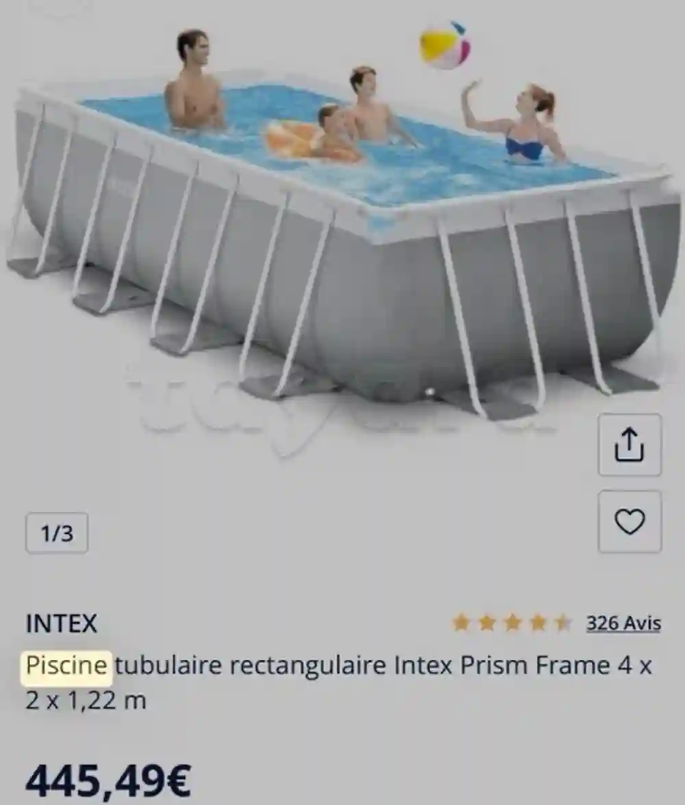 Piscine Tubulaire Intex - Vue 2