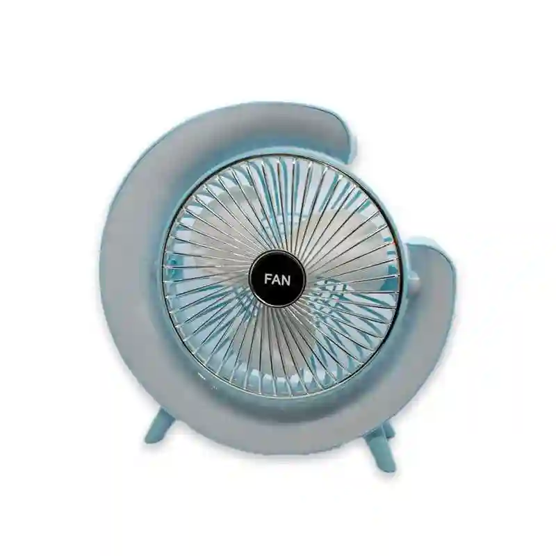 Ventilateur de Bureau Lumineux Rechargeable - Vue 1