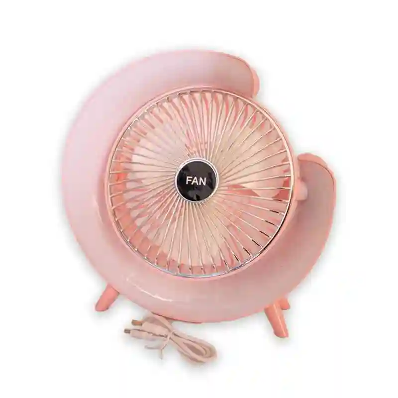 Ventilateur de Bureau Lumineux Rechargeable - Vue 3