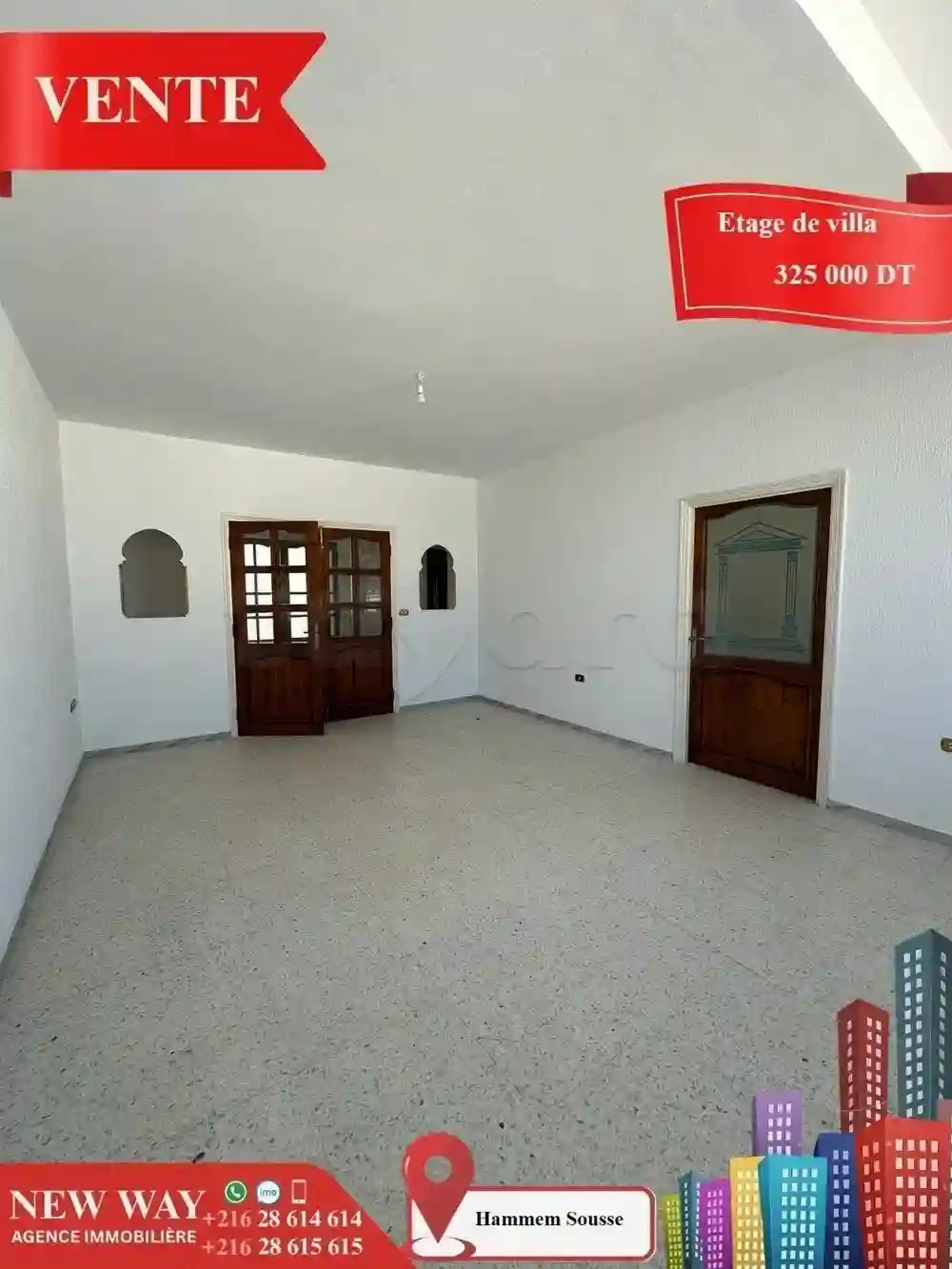 Etage de Villa Avec une Entrée Indépendante à Hammem Sousse - Vue 1