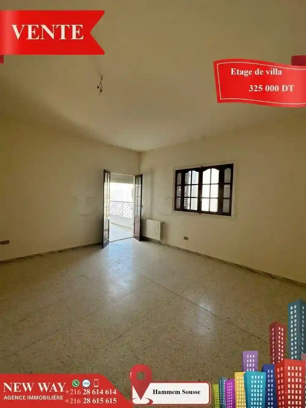 Etage de Villa Avec une Entrée Indépendante à Hammem Sousse - Vue 3