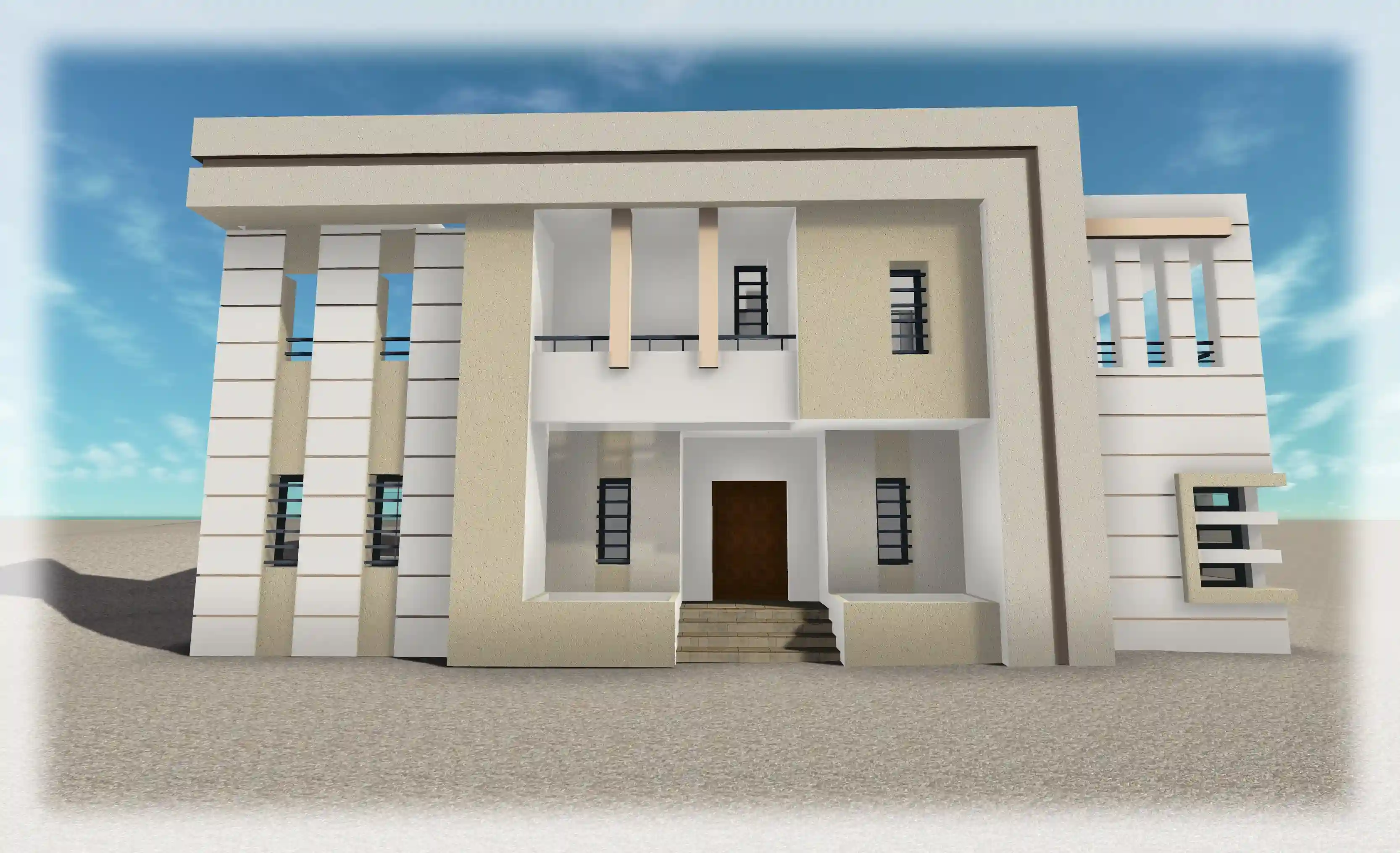 Sanheja une Villa à Moitié Construite à Oued Ellil - Vue 1