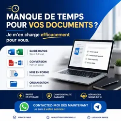 Vous Manquez de Temps Pour Gérer vos Documents à Ariana Ville